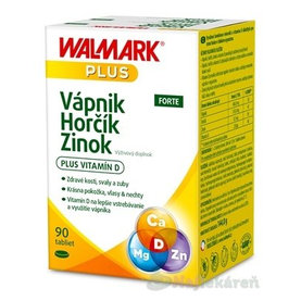 WALMARK Vápnik Horčík Zinok FORTE, 90 tbl