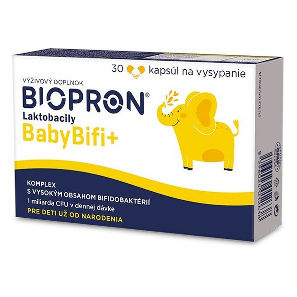 BIOPRON Laktobacily BabyBifi+ pre normálnu črevnú flóru, 30cps