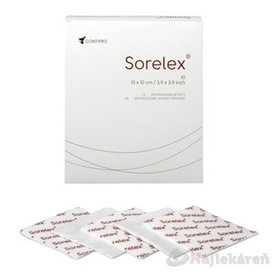 SORELEX antimikrobiálne krytie na rany 10x10cm,10ks