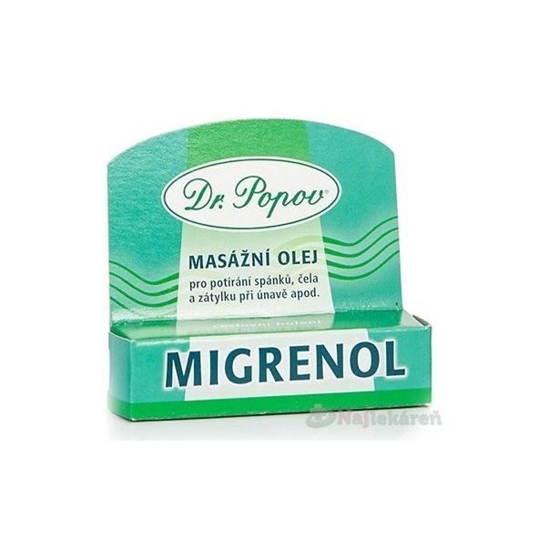 DR. POPOV MIGRENOL masážny olej roll-on 6 ml