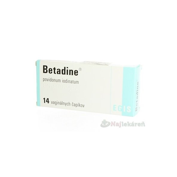Betadine 200 mg vaginálne čapíky 14 ks
