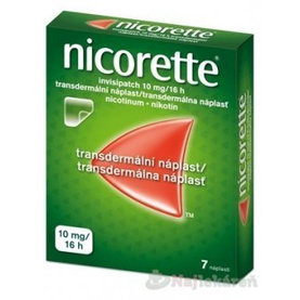 Nicorette invisipatch 10mg/16h náplasti proti fajčeniu 7ks