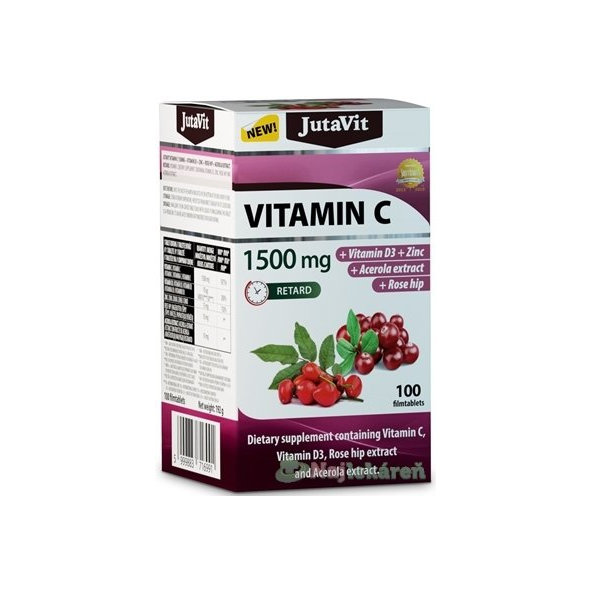 JutaVit Vitamín C 1500 mg, 100 ks
