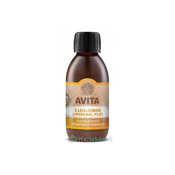 AVITA C+D3+ZINOK LIPOSOMAL PLUS, 200ml