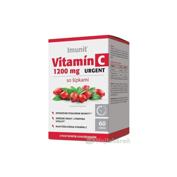 Imunit Vitamín C 1200 mg URGENT, 60ks