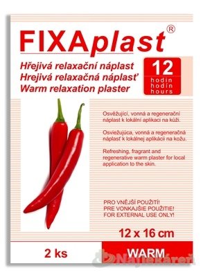 FIXAplast WARM Hrejivá relaxačná náplasť 2 ks