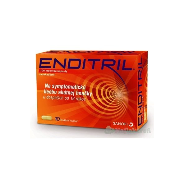 ENDITRIL 100 mg na liečbu hnačky 10 kapsúl