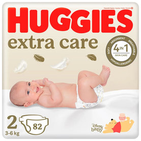 HUGGIES® Extra Care Plienky jednorázové 2 (3-6 kg) 82 ks