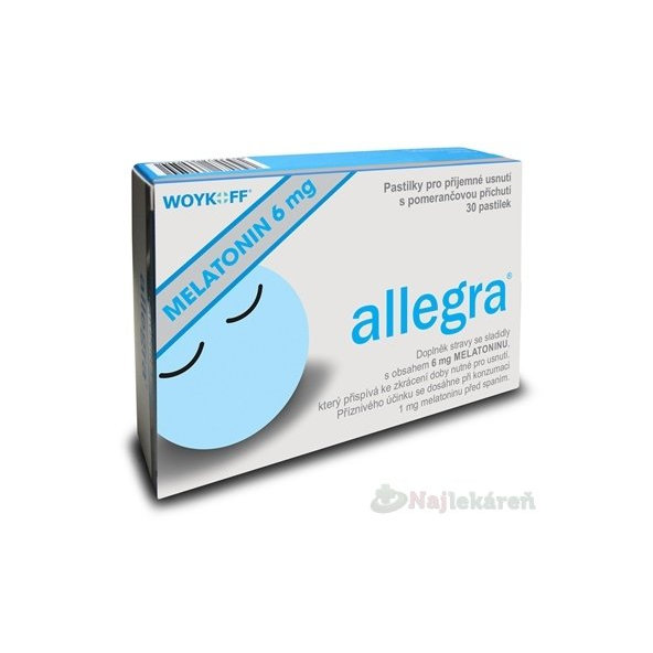 allegra MELATONÍN 6 mg, 30ks