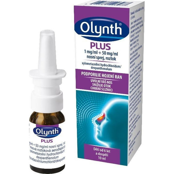 OLYNTH PLUS 1 mg/50 mg/ml na liečbu nádchy 10 ml