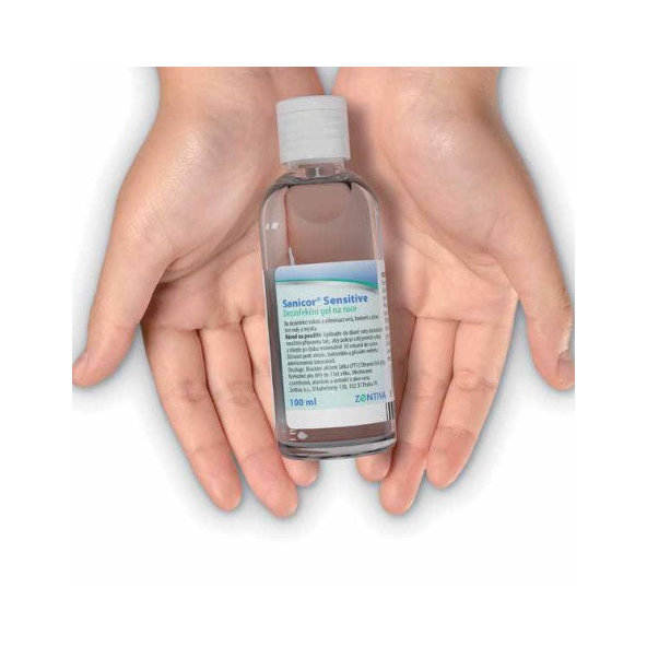 Sanicor Sensitive, dezinfekčný roztok na ruky, 50 ml