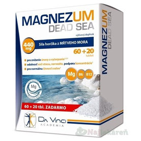 MAGNEZUM DEAD SEA - DA VINCI, tbl 60+20 zadarmo (80 ks)