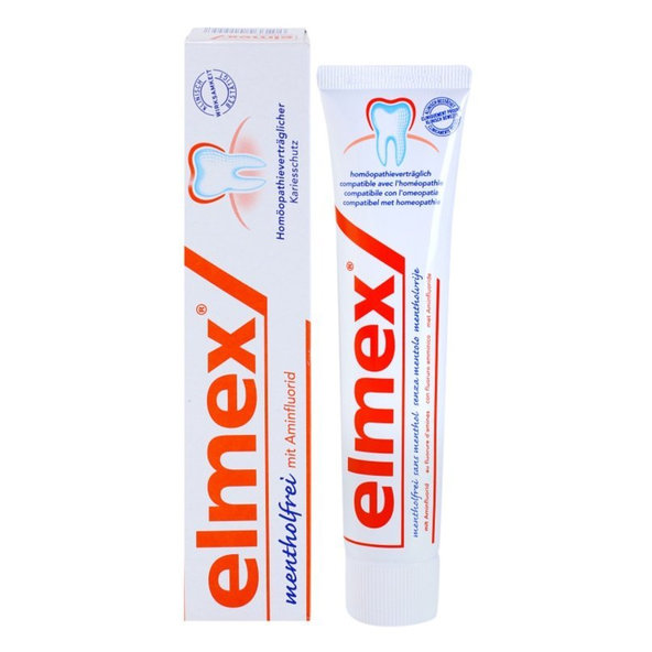 Elmex Bezmentolová zubná pasta 75 ml