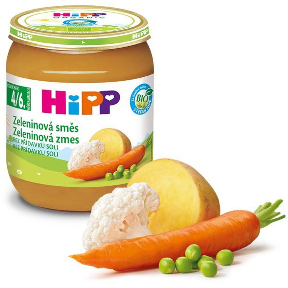 HiPP príkrm zeleninová zmes 125g