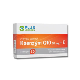 Plus lekareň Koenzým Q10 60 mg + Vitamín E 30 cps