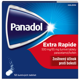 Panadol extra Rapide 500 mg proti bolesti 12 šumivých tabliet