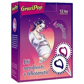 GRAVIPOP lízanky pre tehotné ženy 12 ks