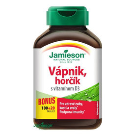 Jamieson Vápnik, horčík, s vitamínom D3 120tbl