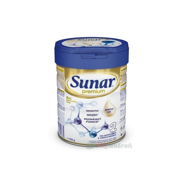 Sunar Premium 2 následná mliečna výživa 700 g