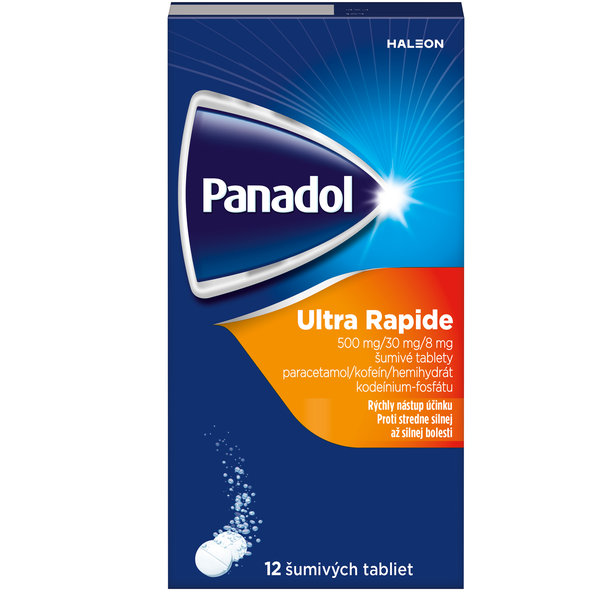 Panadol ultra Rapide na bolesť 12 šumivých tabliet