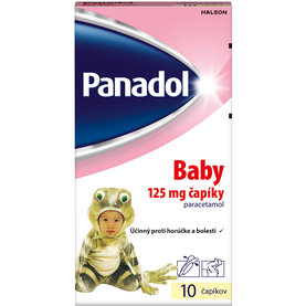 Panadol baby čapiky pre deti od 9 kg 10x125 mg