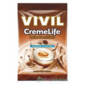 VIVIL BONBONS CREME LIFE Latte Macchiato,drops so smotanovo kávovou príchuťou, bez cukru 60g