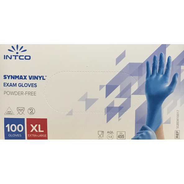Intco Synmax hybrid medicínske rukavice bez púdru XL, 100ks