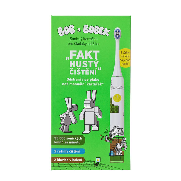 BOB a BOBEK KRAFT - Fakt husté čistenie! Sonická zubná kefka pre školákov