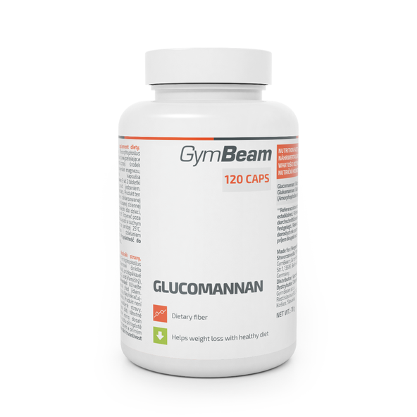 Glukomanán - GymBeam, 120tbl