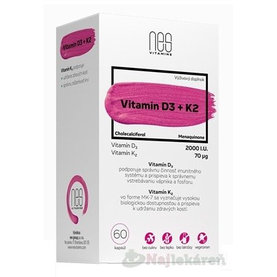 nesVITAMINS Vitamin D3 2000 I.U. + K2 70 μg