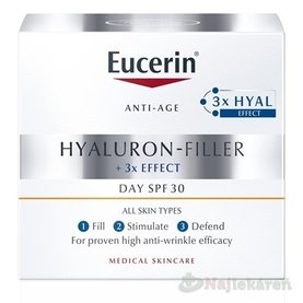 Eucerin Hyaluron-Filler + 3x EFFECT Denný krém SPF 30 50ml