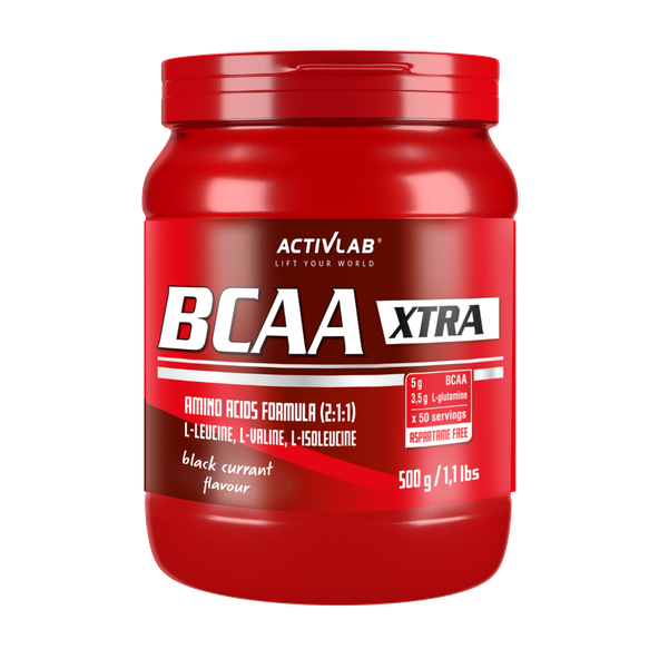 BCAA Xtra 500 g - ActivLab, príchuť čierne ríbezle, 500g