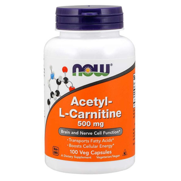 Acetyl L-Karnitín 500 mg - NOW Foods, 100cps