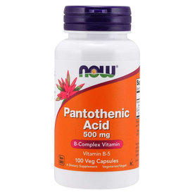 Kyselina Pantoténová 500 mg - NOW Foods, 100cps