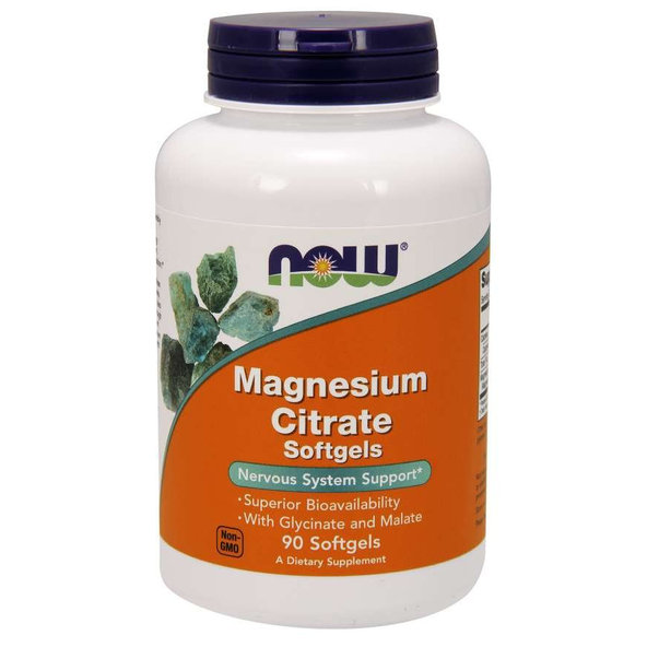 Magnézium citrát Softgelové kapsuly - NOW Foods, 90cps