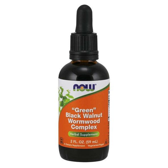 "Green" Black Walnut Wormwood Complex - NOW Foods, 59ml