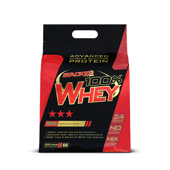 Proteín 100% Whey - Stacker2, príchuť čokoláda, 2000g