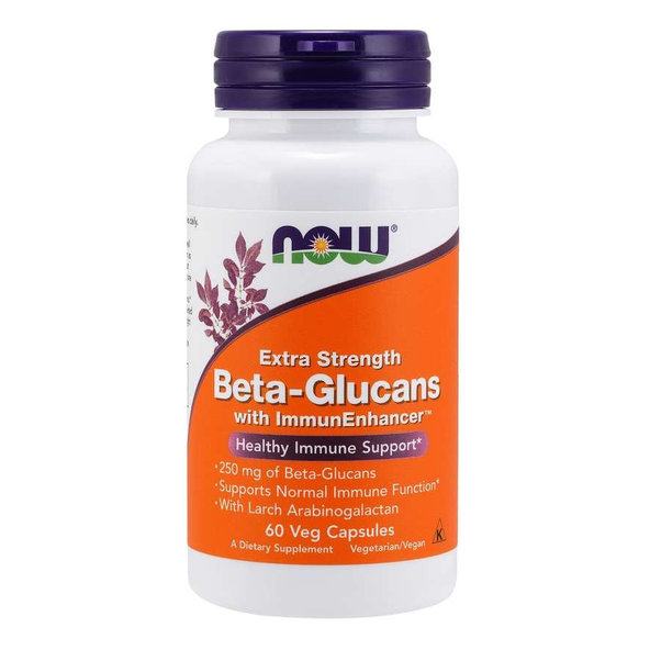 Beta-Glukány + ImmunEnhancer™, Extra silné - NOW Foods, 60cps