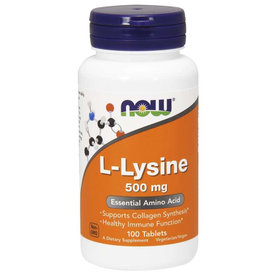 L-Lyzín 500 mg - NOW Foods, 100tbl
