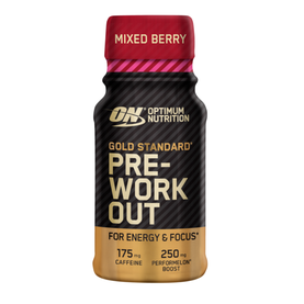 Gold Standard Pre-Workout Shot - Optimum Nutrition, príchuť mix bobuľovitého ovocia, 60ml
