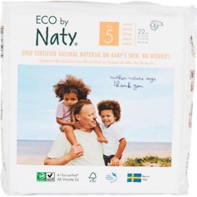 ECO BY NATY 5 Junior, 22 ks (11-25 kg) - jednorázové plienky