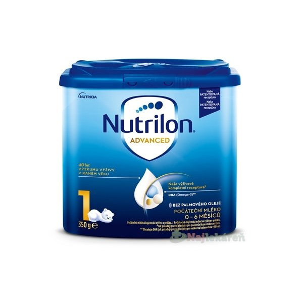 Nutrilon Advanced 1, počiatočná dojčenecká mliečna výživa (0-6 m), 350g