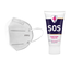 Set Respirátor-maska FFP2 / N95 + Dezinfekčný gél na ruky SOS 65 ml