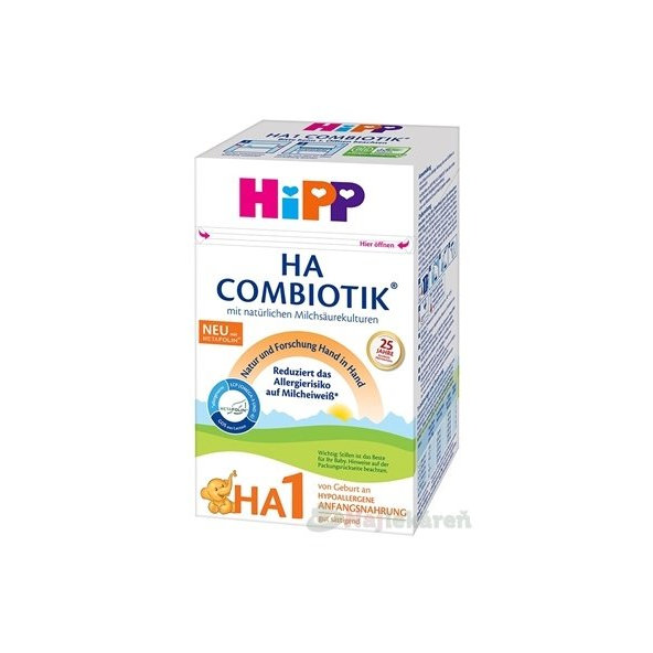 HiPP HA 1 COMBIOTIK špeciálna dojčenska výživa (od narodenia) 600g