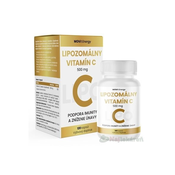 MOVit Lipozomálny vitamín C 500 mg, cps 1x120 ks