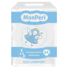 MONPERI Jednorazové plienky Eco Comfort S 3-6 kg
