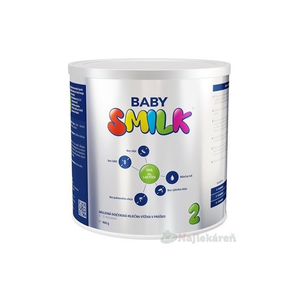BABYSMILK 2 (6-12 m), 1x900g, následná dojčenská mliečna výživa v prášku