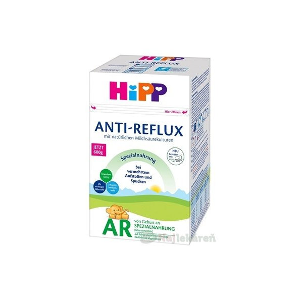 HiPP ANTI-REFLUX AR (od narodenia) špeciálna dojčenská výživa 600g