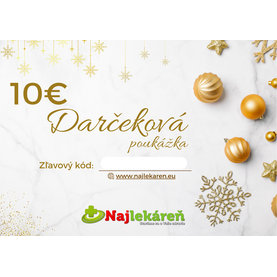 Darčeková poukážka na nákup v eshope Najlekáreň v hodnote 10€