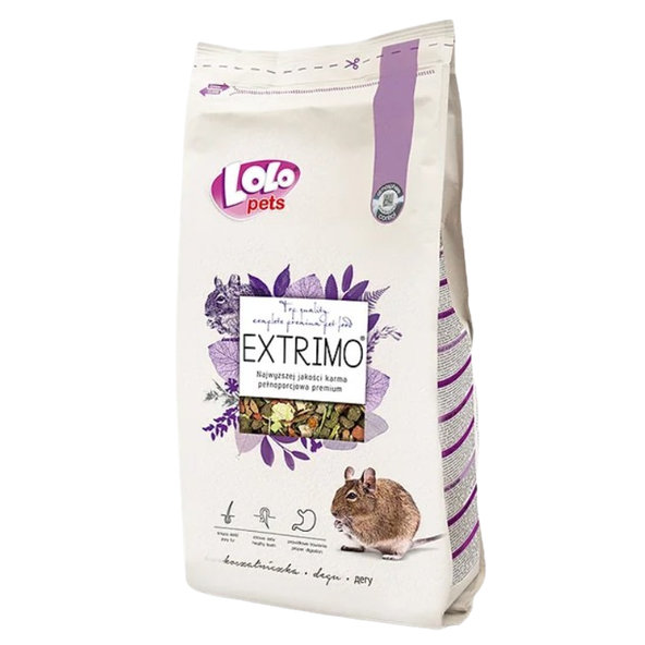 LOLOPETS EXTRIMO krmivo pre osmáky degu 750g